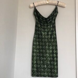 Alexia Admor Green Backless Dress